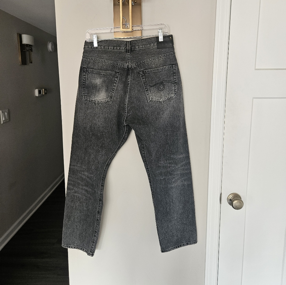 R13 Peyton Black Crossover Jeans Size 25 - Picture 10 of 16